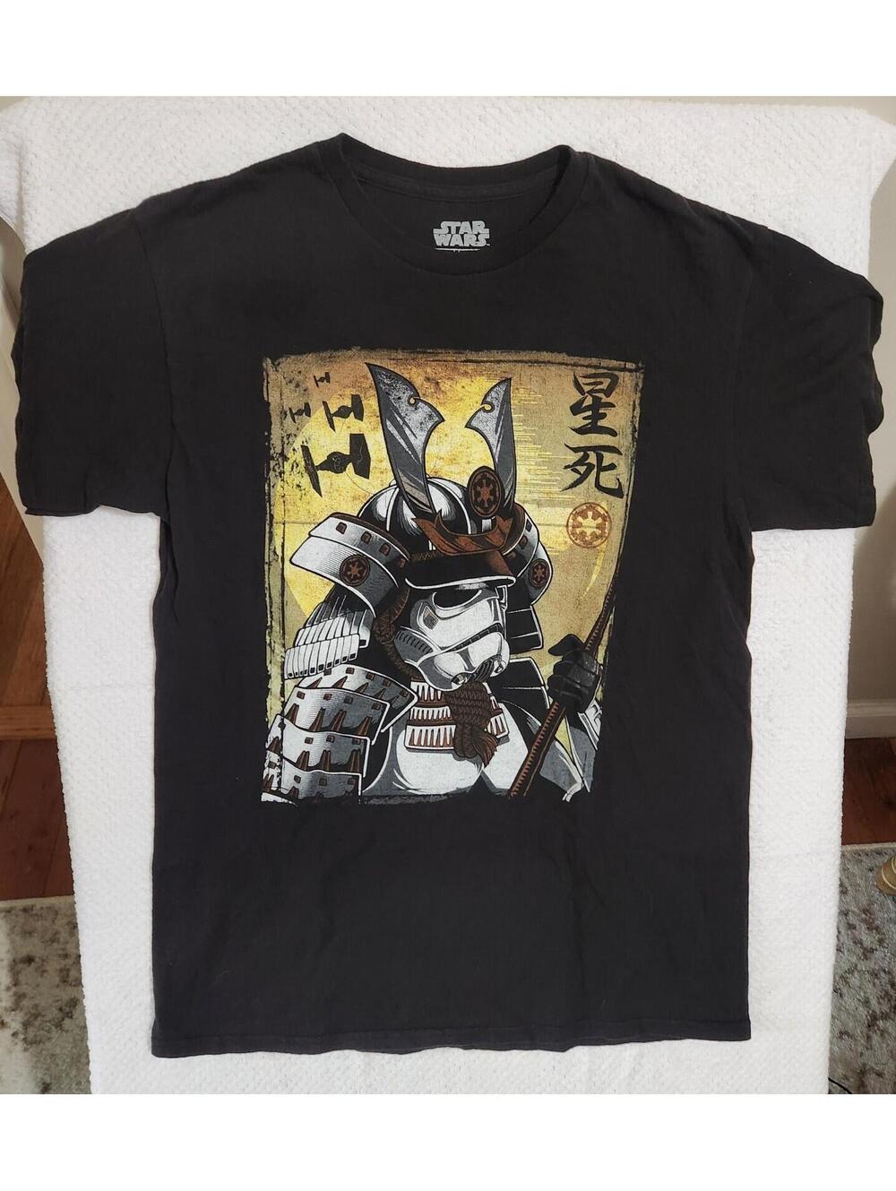Fifth Sun STAR WARS - SAMURAI TROOPER Black Short Sleeve T-Shirt - Size M